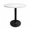 Chivari 30" Round Resin Top Restaurant Table with Black Round Base TRTRD30R-1-KT2