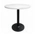 Chivari 30" Round Resin Top Restaurant Table with Black Round Base TRTRD30R-1-KT2
