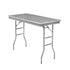 Chivari 48" x 24" (4 Foot) Stainless Steel Counter Height Kitchen Folding Table with Steel Skeleton™ TSTNRT4824-AX