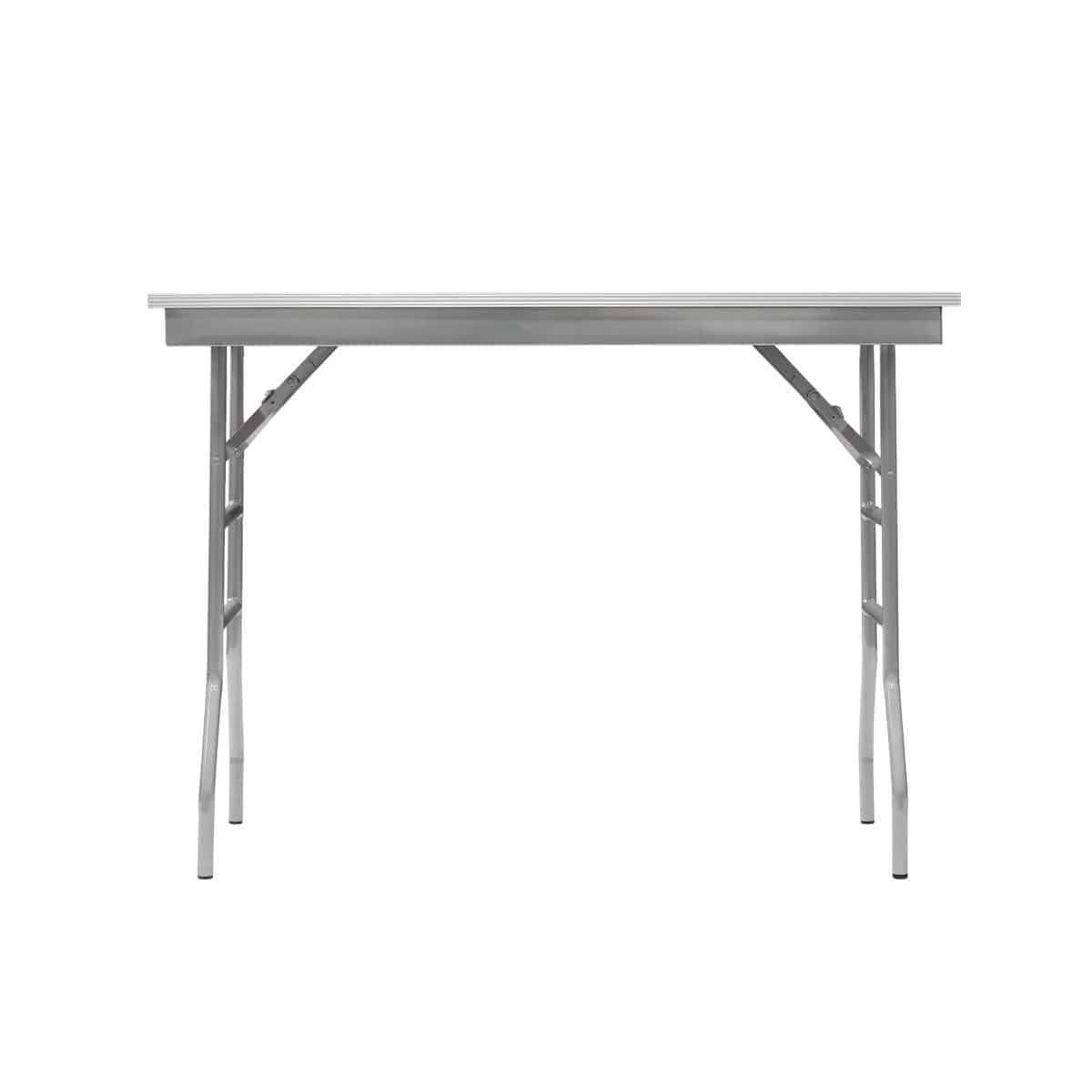 Chivari 48" x 24" (4 Foot) Stainless Steel Counter Height Kitchen Folding Table with Steel Skeleton™ TSTNRT4824-AX