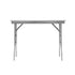 Chivari 48" x 24" (4 Foot) Stainless Steel Counter Height Kitchen Folding Table with Steel Skeleton™ TSTNRT4824-AX