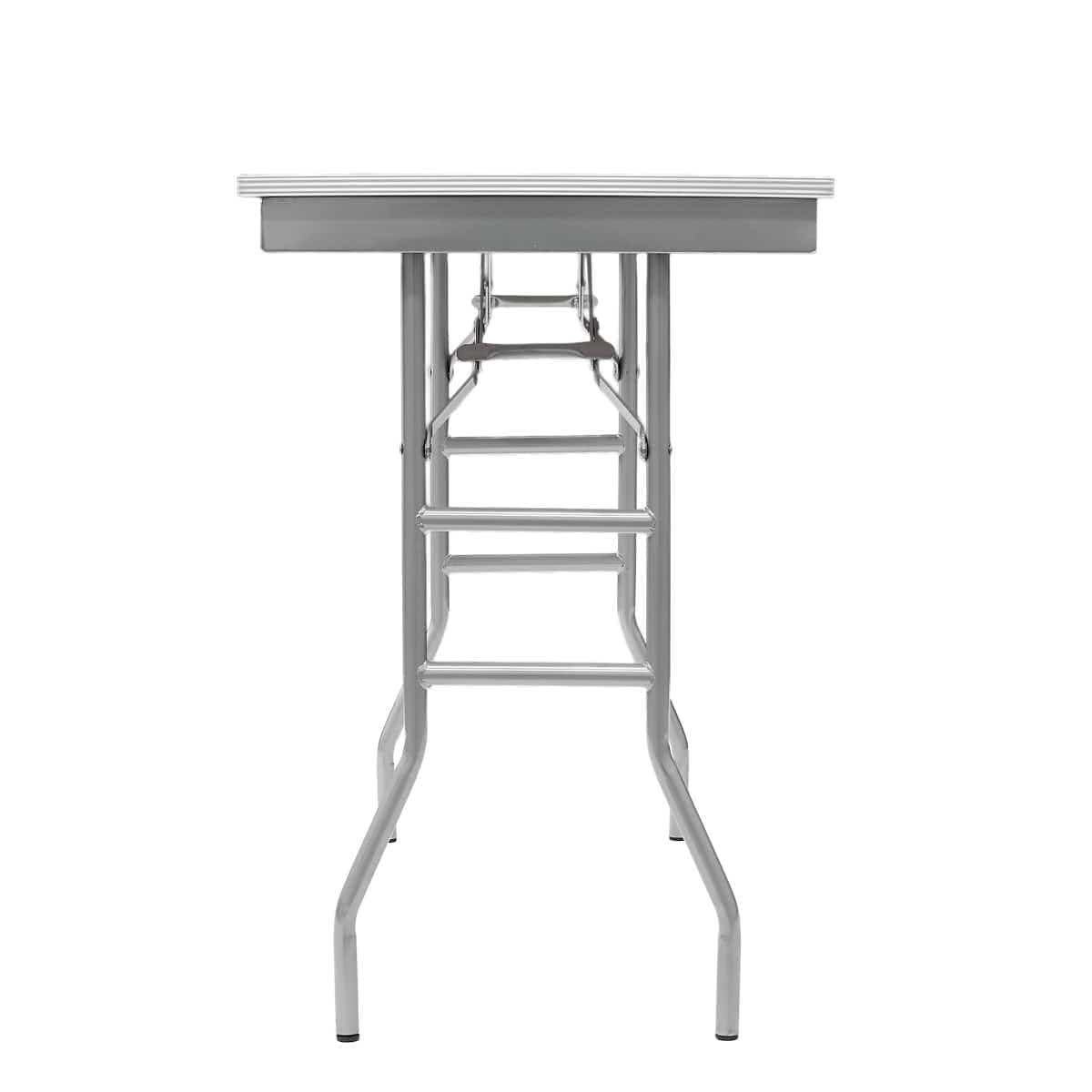 Chivari 48" x 24" (4 Foot) Stainless Steel Counter Height Kitchen Folding Table with Steel Skeleton™ TSTNRT4824-AX