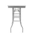 Chivari 48" x 24" (4 Foot) Stainless Steel Counter Height Kitchen Folding Table with Steel Skeleton™ TSTNRT4824-AX