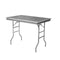 Chivari 48" x 30" (4 Foot) Stainless Steel Counter Height Kitchen Folding Table with Steel Skeleton™ TSTNRT4830-AX
