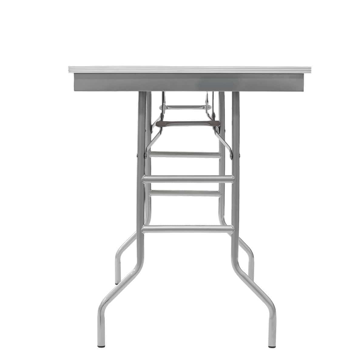 Chivari 48" x 30" (4 Foot) Stainless Steel Counter Height Kitchen Folding Table with Steel Skeleton™ TSTNRT4830-AX