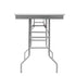Chivari 48" x 30" (4 Foot) Stainless Steel Counter Height Kitchen Folding Table with Steel Skeleton™ TSTNRT4830-AX