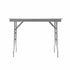 Chivari 48" x 30" (4 Foot) Stainless Steel Counter Height Kitchen Folding Table with Steel Skeleton™ TSTNRT4830-AX
