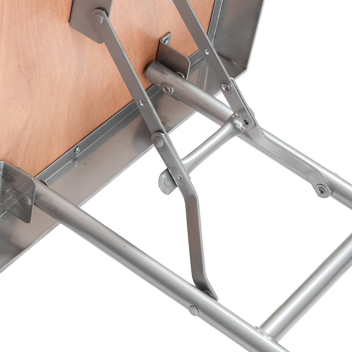 Chivari 48" x 30" (4 Foot) Stainless Steel Counter Height Kitchen Folding Table with Steel Skeleton™ TSTNRT4830-AX
