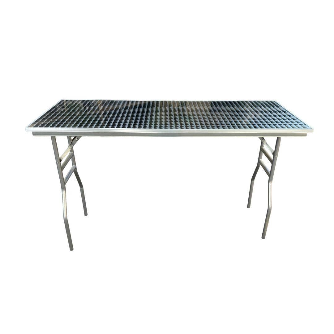 Chivari 60" x 24" (5 Foot) Stainless Steel Counter Height Buffet Folding Table with Steel Skeleton™ TSTNRT6024-AX