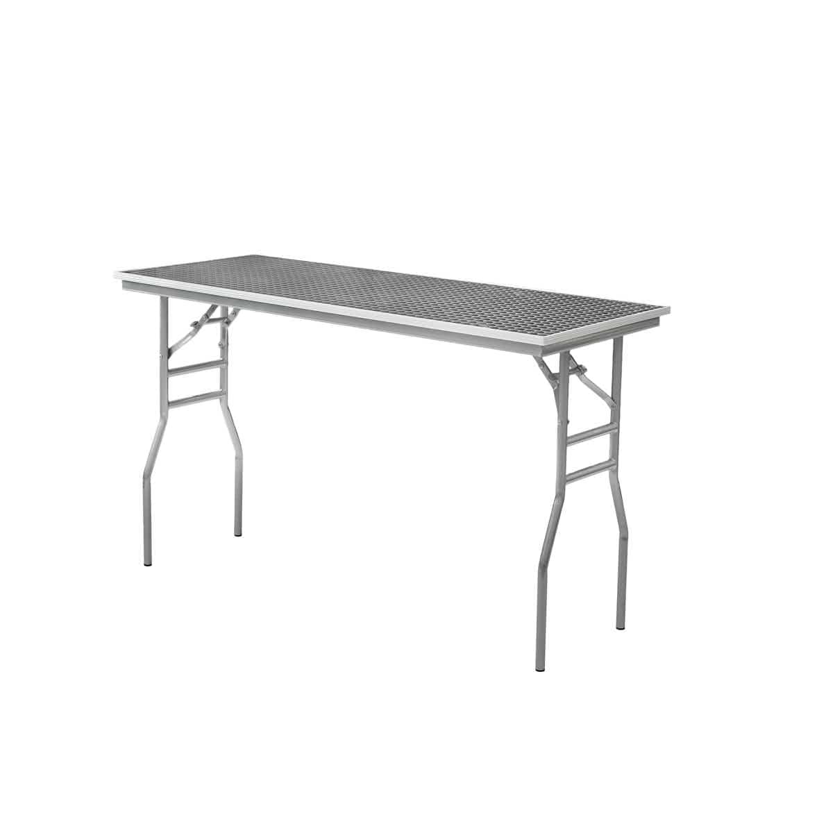 Chivari 60" x 24" (5 Foot) Stainless Steel Counter Height Kitchen Folding Table with Steel Skeleton™ TSTNRT6024-AX