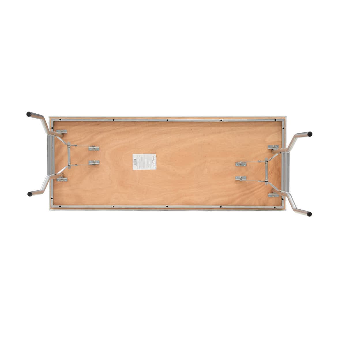 Chivari 60" x 24" (5 Foot) Stainless Steel Counter Height Kitchen Folding Table with Steel Skeleton™ TSTNRT6024-AX