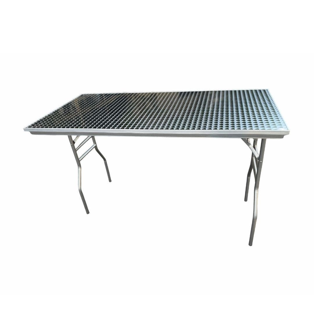Chivari 60" x 30" (5 Foot) Stainless Steel Counter Height Buffet Folding Table with Steel Skeleton™ TSTNRT6030-AX