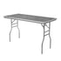 Chivari 60" x 30" (5 Foot) Stainless Steel Counter Height Kitchen Folding Table with Steel Skeleton™ TSTNRT6030-AX