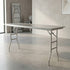 Chivari 72" x 24" (6 Foot) Stainless Steel Counter Height Buffet Folding Table with Steel Skeleton™ TSTNRT7224-AX