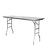 Chivari 72" x 24" (6 Foot) Stainless Steel Counter Height Buffet Folding Table with Steel Skeleton™ TSTNRT7224-AX