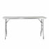Chivari 72" x 24" (6 Foot) Stainless Steel Counter Height Buffet Folding Table with Steel Skeleton™ TSTNRT7224-AX