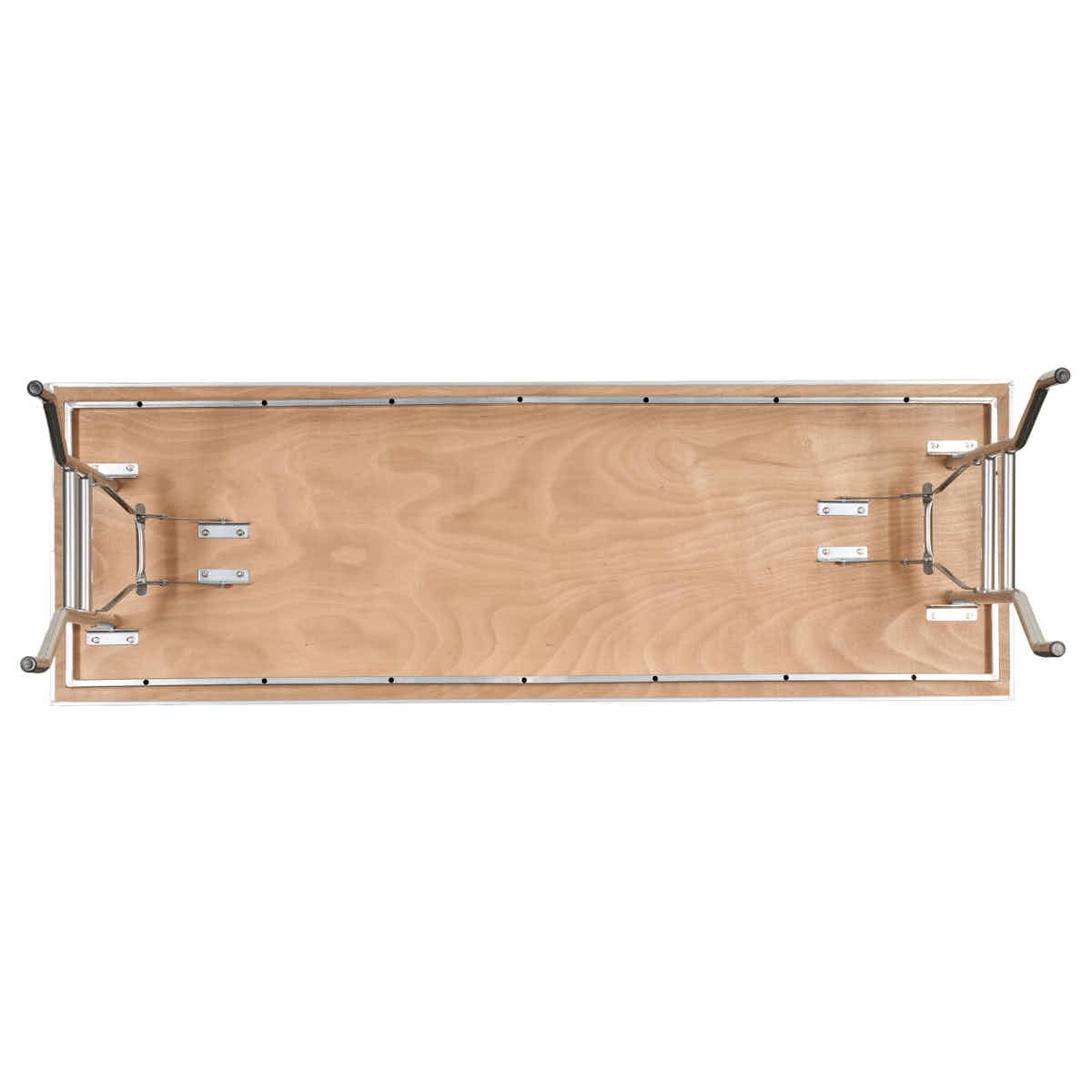 Chivari 72" x 24" (6 Foot) Stainless Steel Counter Height Buffet Folding Table with Steel Skeleton™ TSTNRT7224-AX