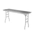 Chivari 72" x 24" (6 Foot) Stainless Steel Counter Height Kitchen Folding Table with Steel Skeleton™ TSTNRT7224-AX