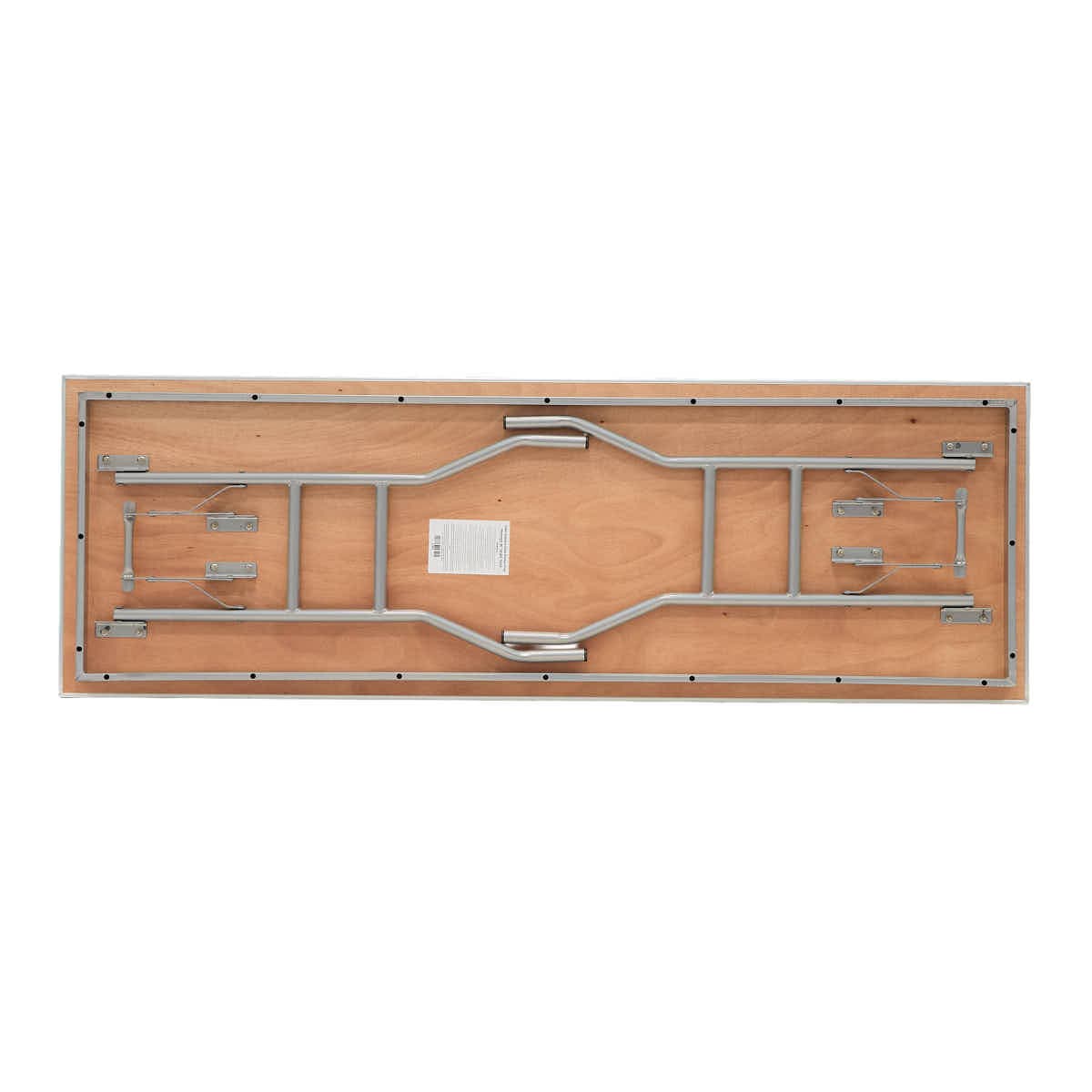 Chivari 72" x 24" (6 Foot) Stainless Steel Counter Height Kitchen Folding Table with Steel Skeleton™ TSTNRT7224-AX