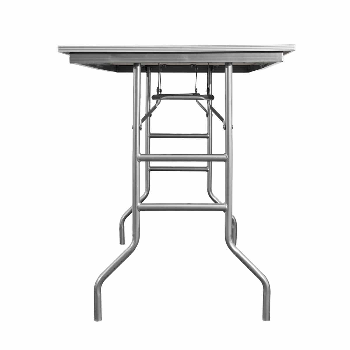 Chivari 72" x 30" (6 Foot) Stainless Steel Counter Height Buffet Folding Table with Steel Skeleton™ TSTNRT7230-AX
