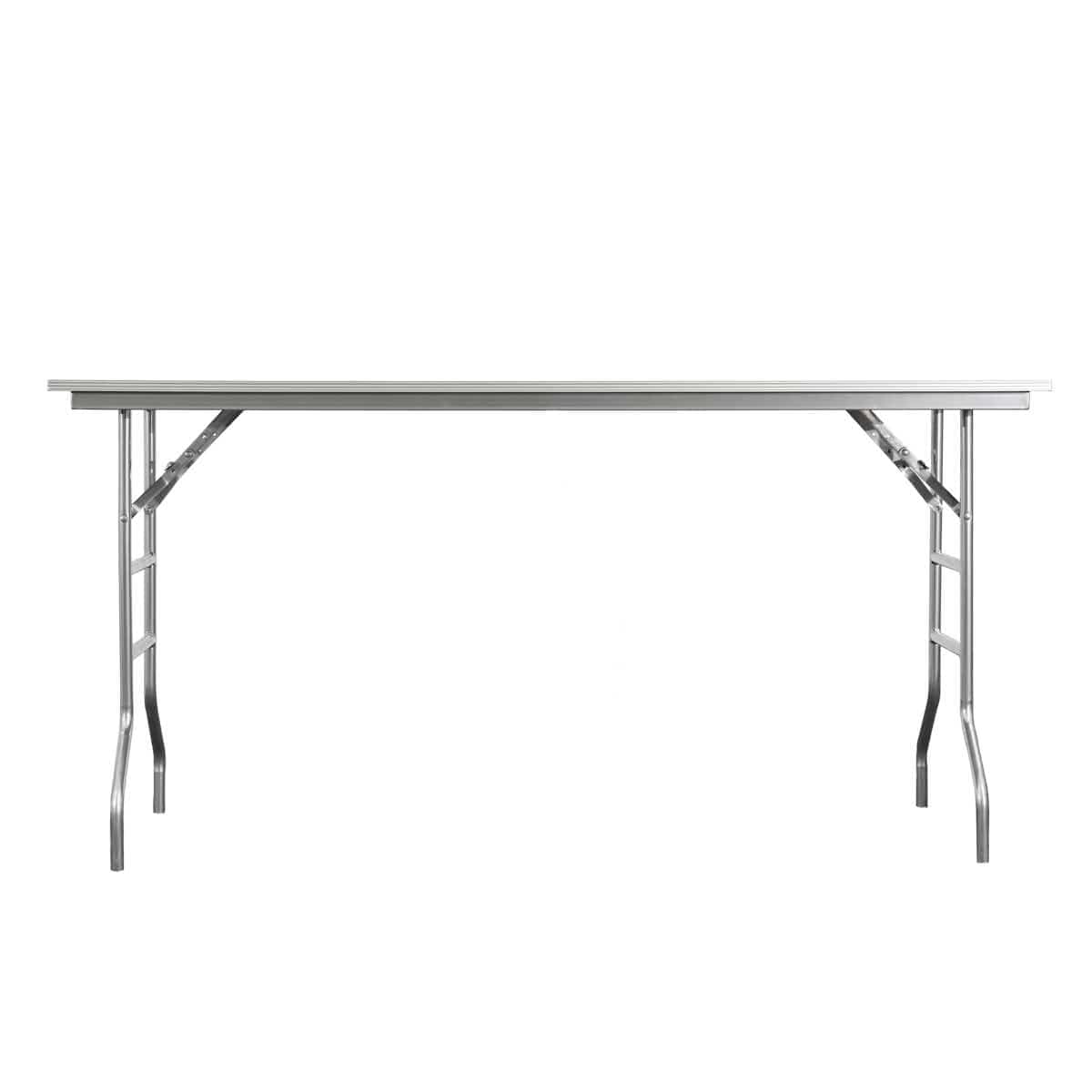 Chivari 72" x 30" (6 Foot) Stainless Steel Counter Height Buffet Folding Table with Steel Skeleton™ TSTNRT7230-AX