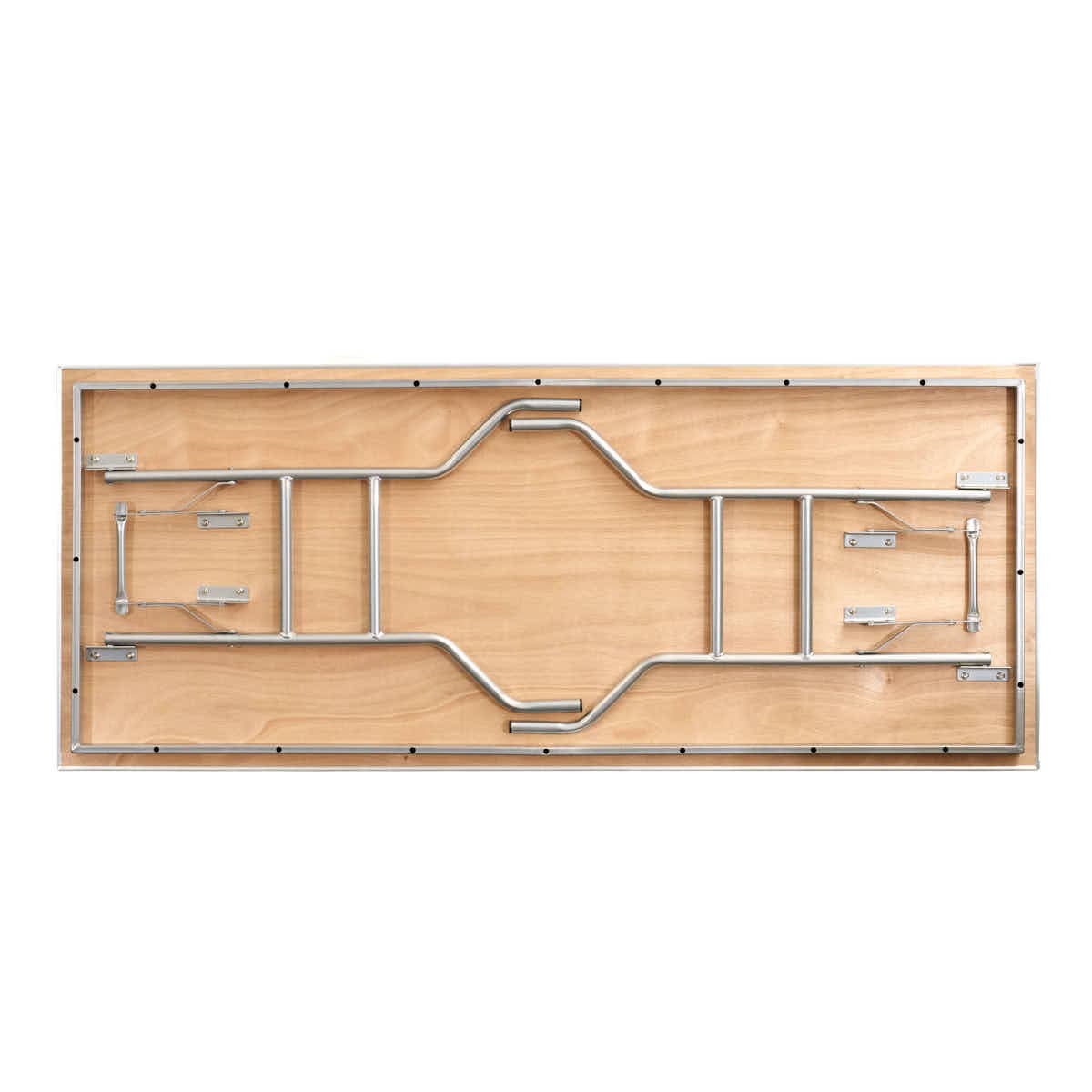 Chivari 72" x 30" (6 Foot) Stainless Steel Counter Height Buffet Folding Table with Steel Skeleton™ TSTNRT7230-AX