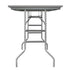 Chivari 96" x 30" (8 Foot) Stainless Steel Counter Height Buffet Folding Table with Steel Skeleton™ TSTNRT9630-AX