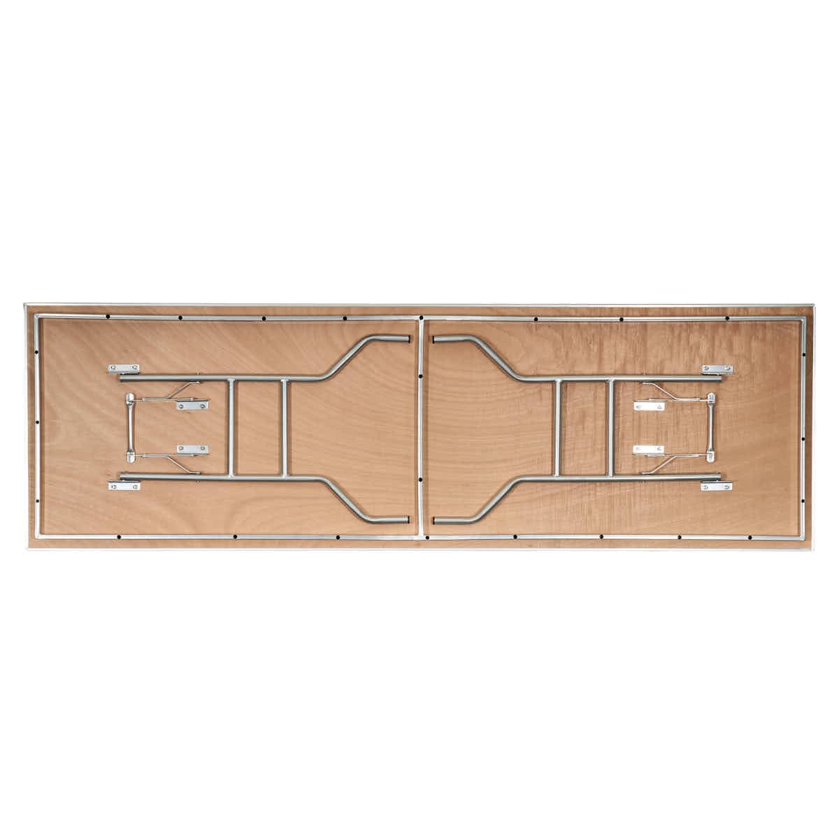 Chivari 96" x 30" (8 Foot) Stainless Steel Counter Height Buffet Folding Table with Steel Skeleton™ TSTNRT9630-AX
