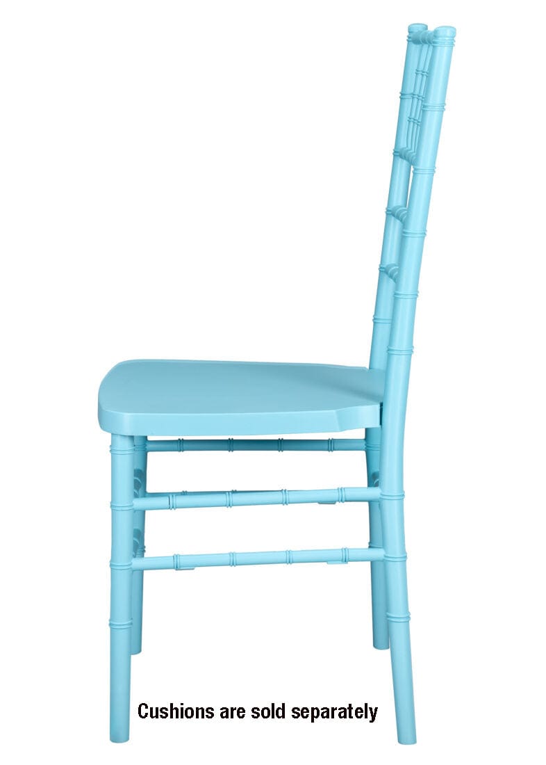 Chivari Turquoise Blue ColorCore™ Resin Steel Skeleton™ Chiavari Chair CCRTB-STEEL-AX-T