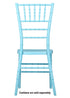 Chivari Turquoise Blue ColorCore™ Resin Steel Skeleton™ Chiavari Chair CCRTB-STEEL-AX-T