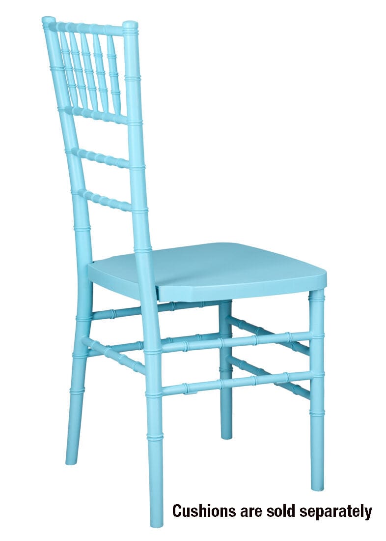 Chivari Turquoise Blue ColorCore™ Resin Steel Skeleton™ Chiavari Chair CCRTB-STEEL-AX-T