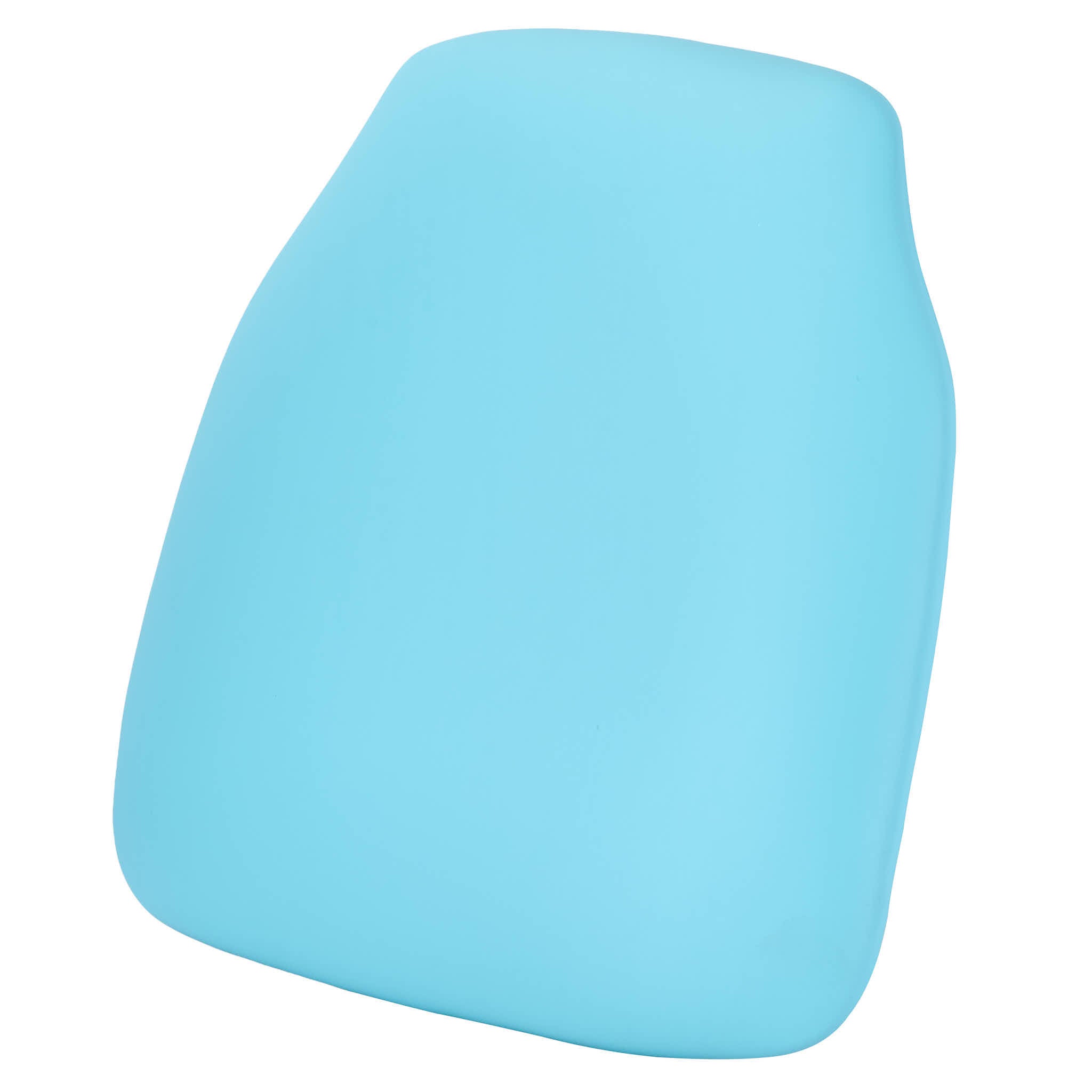 Chivari Turquoise Blue Vinyl Panel Back Chiavari Cushion with SlipNot™ Technology CUSHPANVINTB-SPNT-AX