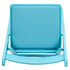 Chivari Turquoise Blue with Matching Seat Resin Steel Skeleton Folding Chair CFRTB-ST-A