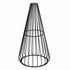 Chivari Black Wire Cocktail Table with 32” Round Black Top and Durable Black Steel Base TWR32BLK-BLK-KT