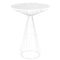 Chivari White Wire Cocktail Table with 32" Round White Top and Matching White Steel Base TWR32WHT-WHT-KT