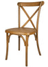 Chivari Chestnut X-Leg Farm Table Dining Set with 10 Chairs TFARM-CHESTNUT-X-LEG-KIT-CXR-AX