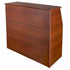 Chivari 42" Tall x 48" Long Walnut Finish Portable Foldable Bar BAR-FOLD-48-WALNUT-AX-T