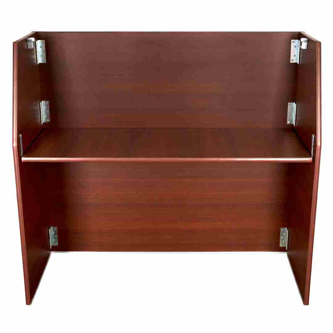 Chivari 42" Tall x 48" Long Walnut Finish Portable Foldable Bar BAR-FOLD-48-WALNUT-AX-T