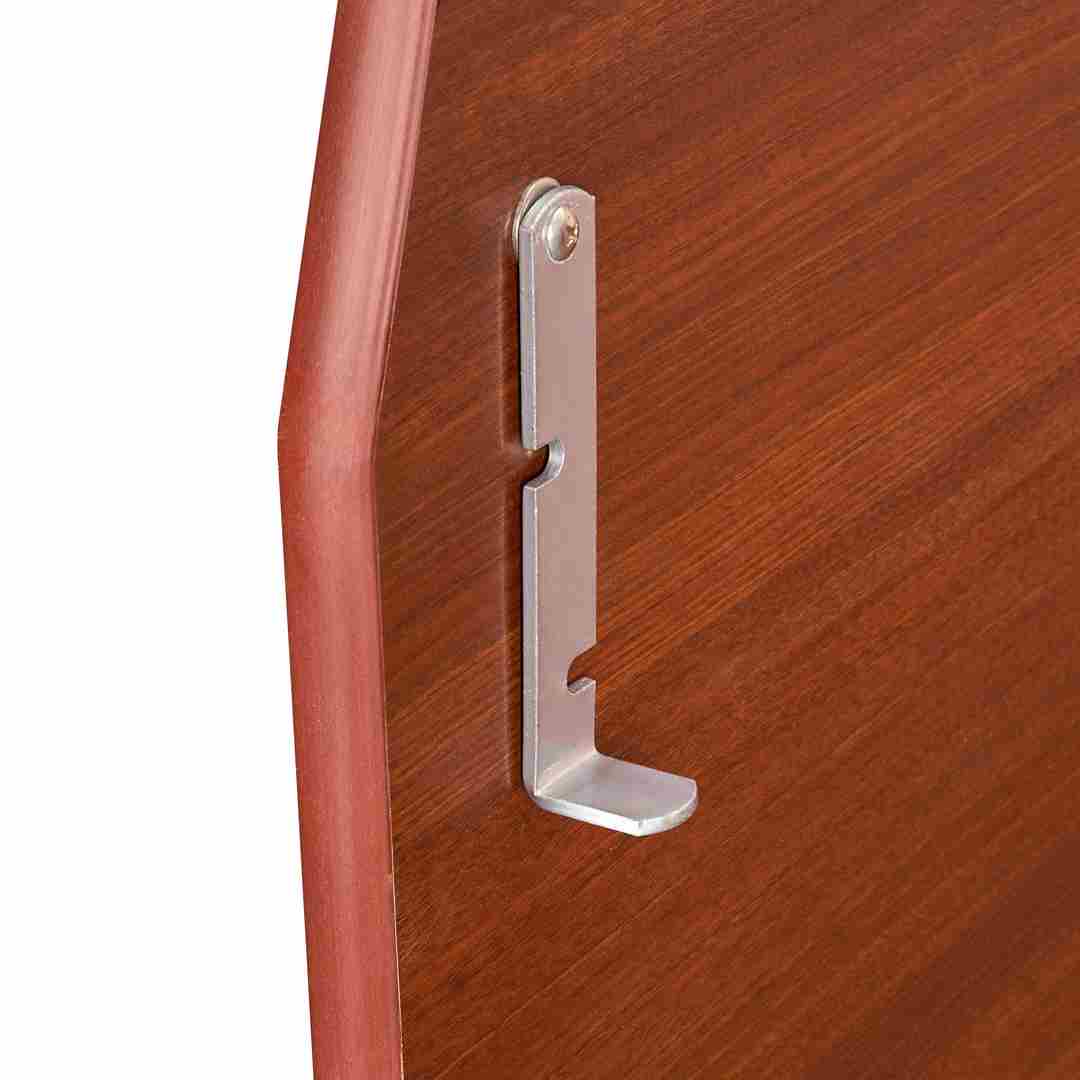 Chivari 42" Tall x 48" Long Walnut Finish Portable Foldable Bar BAR-FOLD-48-WALNUT-AX-T