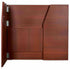 Chivari 42" Tall x 48" Long Walnut Finish Portable Foldable Bar BAR-FOLD-48-WALNUT-AX-T