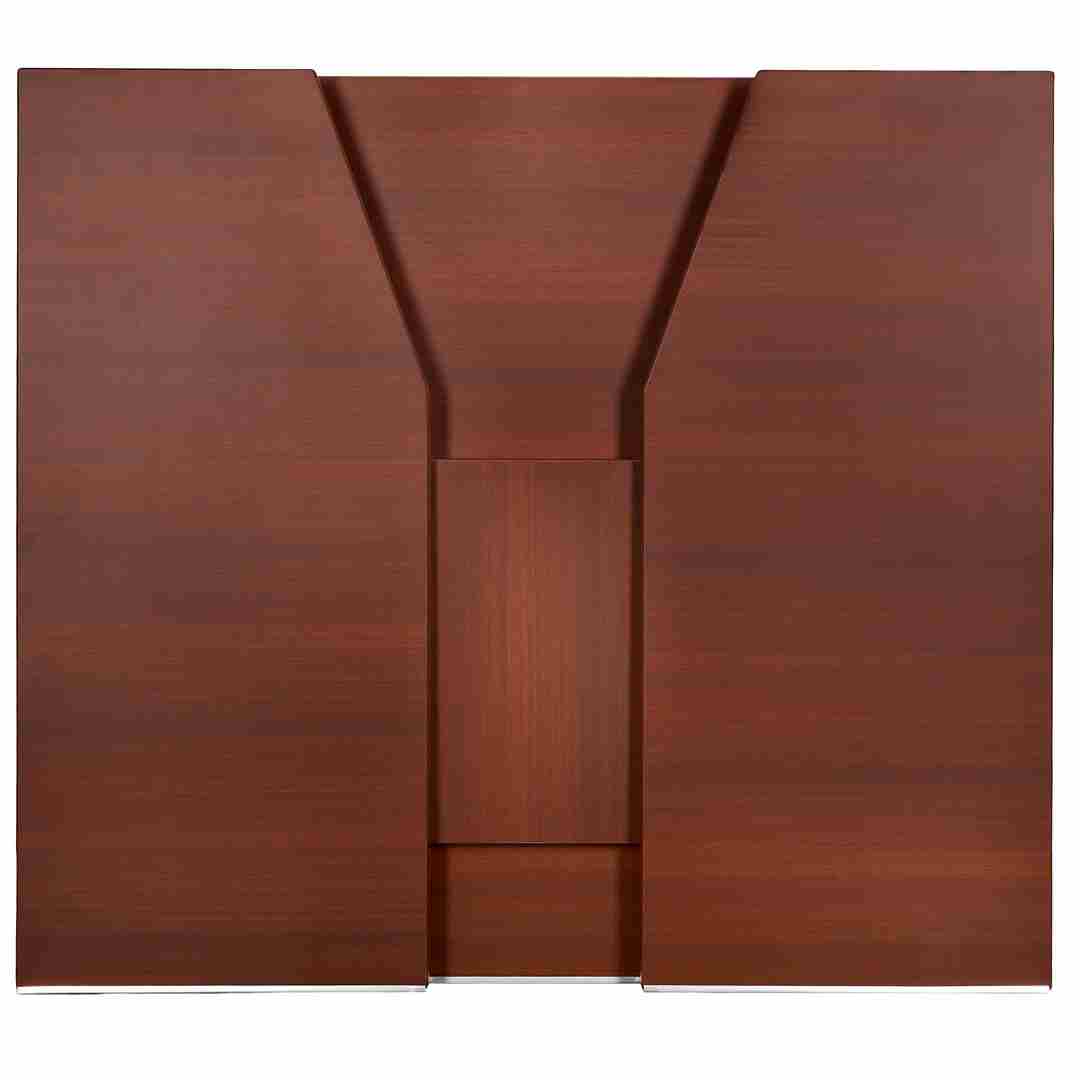 Chivari 42" Tall x 48" Long Walnut Finish Portable Foldable Bar BAR-FOLD-48-WALNUT-AX-T