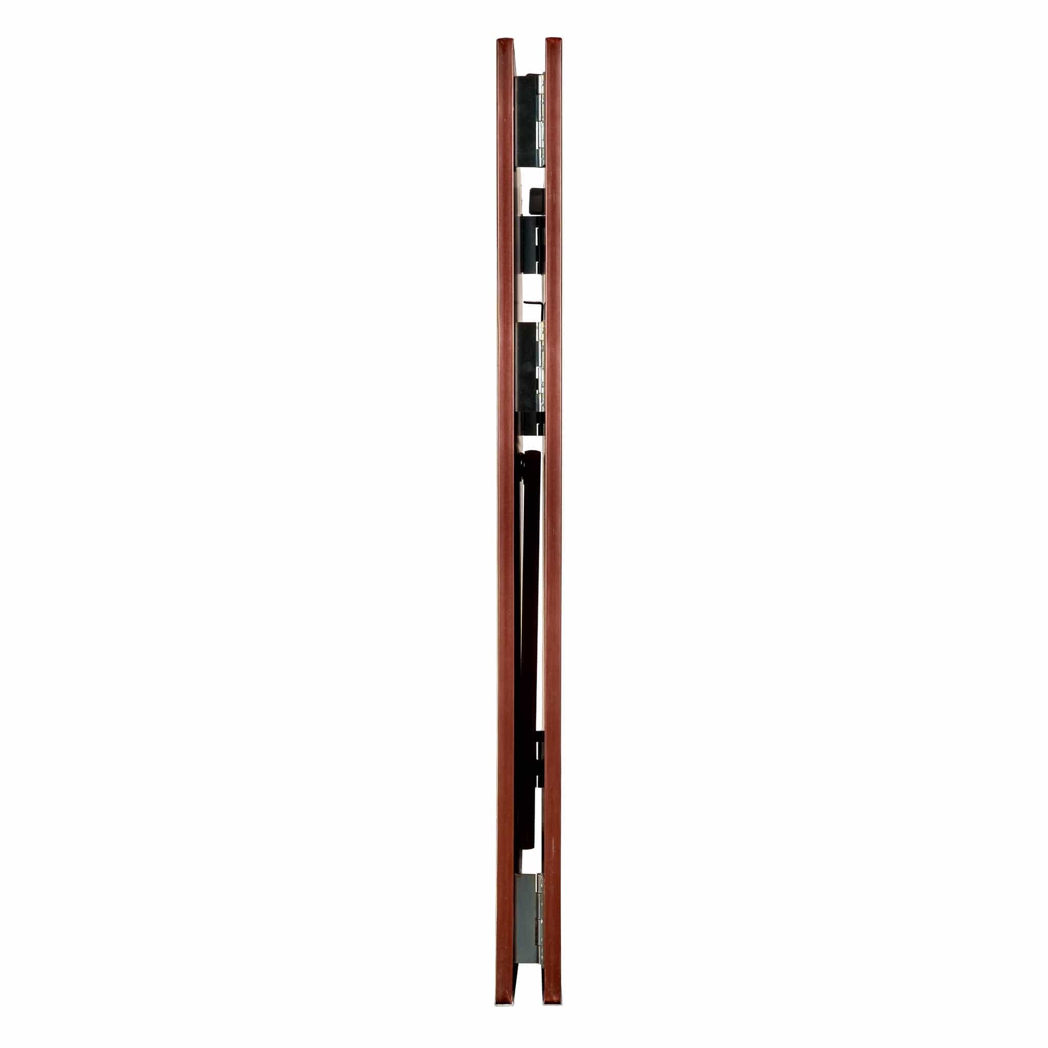 Chivari 42" Tall x 48" Long Walnut Finish Portable Foldable Bar BAR-FOLD-48-WALNUT-AX-T