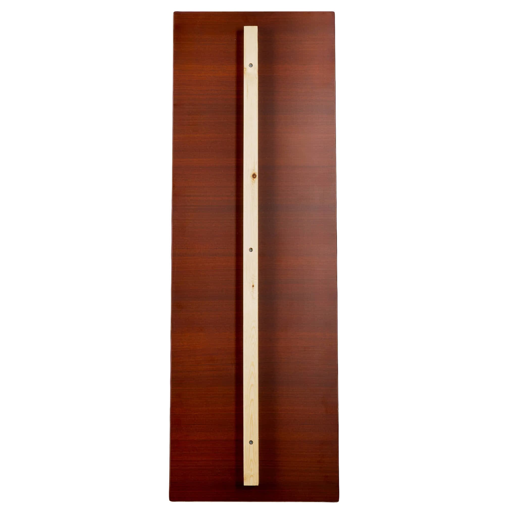 Chivari 42" Tall x 48" Long Walnut Finish Portable Foldable Bar BAR-FOLD-48-WALNUT-AX-T