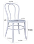 Chivari Cool White Resin Bentwood Festive Chair CBFRW-ZG-T
