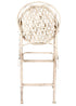 Chivari White Barcelona Bistro Barstool with Round Seat and Back by Chivari (Per Chair Price Shown – Sold only in Quantities of 2) BBBMRW-AX-T