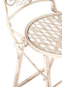 Chivari White Barcelona Bistro Barstool with Round Seat and Back by Chivari (Per Chair Price Shown – Sold only in Quantities of 2) BBBMRW-AX-T