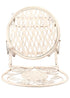 Chivari White Barcelona Bistro Barstool with Round Seat and Back by Chivari (Per Chair Price Shown – Sold only in Quantities of 2) BBBMRW-AX-T