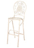 Chivari White Barcelona Bistro Barstool with Round Seat and Back by Chivari (Per Chair Price Shown – Sold only in Quantities of 2) BBBMRW-AX-T