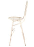Chivari White Barcelona Bistro Barstool with Round Seat and Back by Chivari (Per Chair Price Shown – Sold only in Quantities of 2) BBBMRW-AX-T