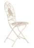 Chivari Barcelona Bistro Set in Antique White includes 28" Table and 4 Round Chairs BBMRW-KT-AX